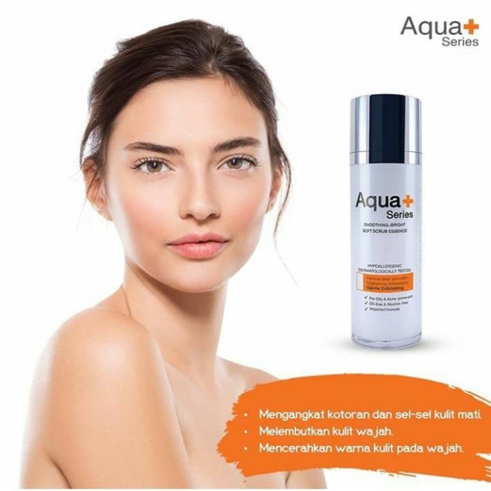 Aqua+ Series -Smoothing Bright Soft Scrub Essence 30ml - 100% ORI-BPOM