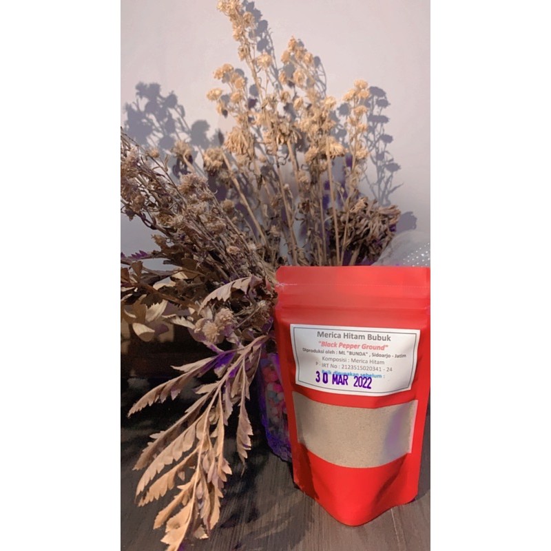 

merica hitam bubuk (black pepper ground) 75 gram