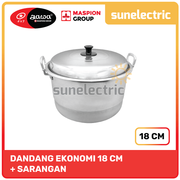 New Product Maspion Alu Dandang Ekonomi Kukusan / Steamer / Langseng / Panci Kukus + Sarangan +