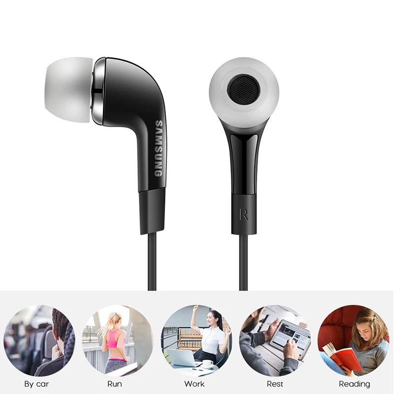 Samsung EHS64 Earphone Stereo Kualitas Tinggi Dengan Kabel 3.5mm + Mikrofon