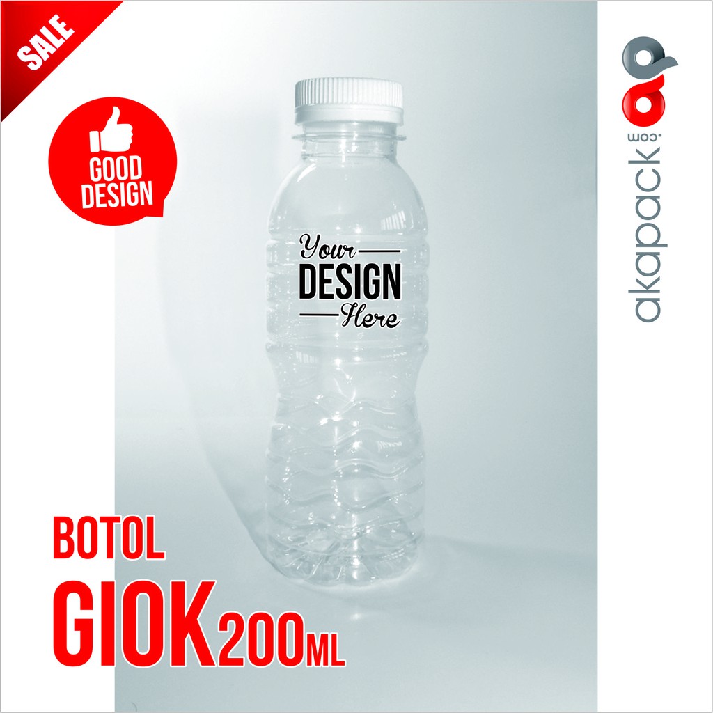 

giok 200ml / botol plastik / botol yogurt/ botol bandung / Per Ball (144 pcs)