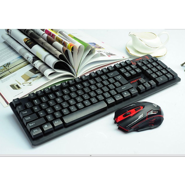 Mediatech Keyboard + Mouse HK 6500 - Hitam ( 52021 )