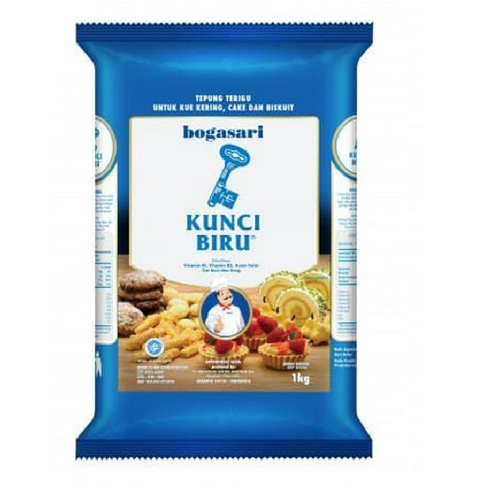 

tepung terigu kunci biru premium 1 kg