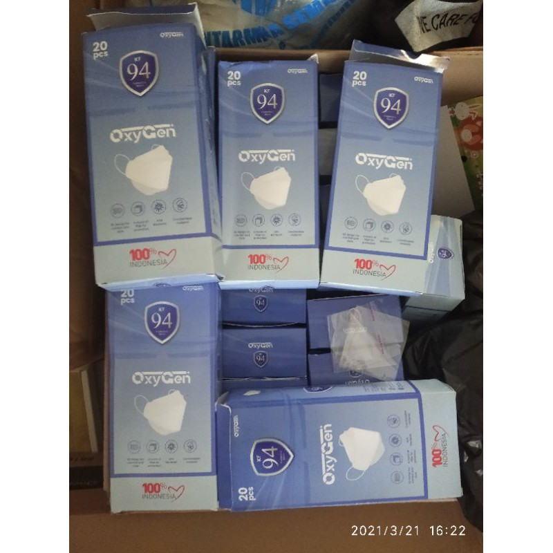 MASKER KF94 OXYGEN 1BOX ISI 20PCS