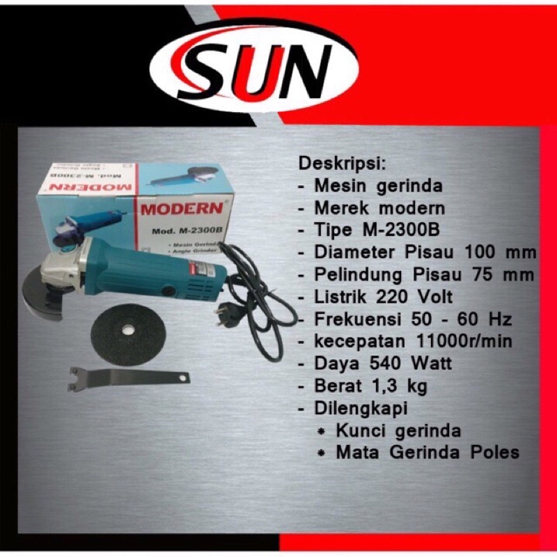 Mesin Gerinda M-2300B Modern Angle Grinder