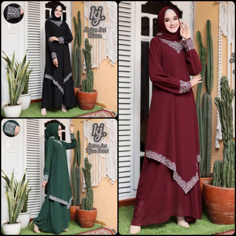 GAMIS SET HIJAB//ANISA SET HIJAB > Fashion Muslim Wanita By Kj