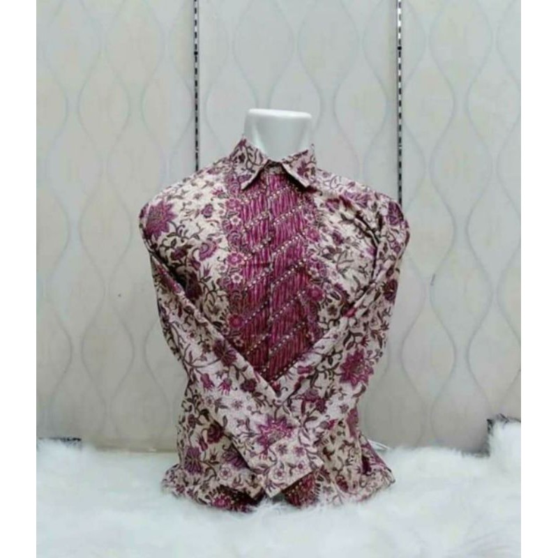 HEM BATIK PRIA PANJANG / KEMEJA BATIK DEWASA / KEMEJA BATIK RAMBAT