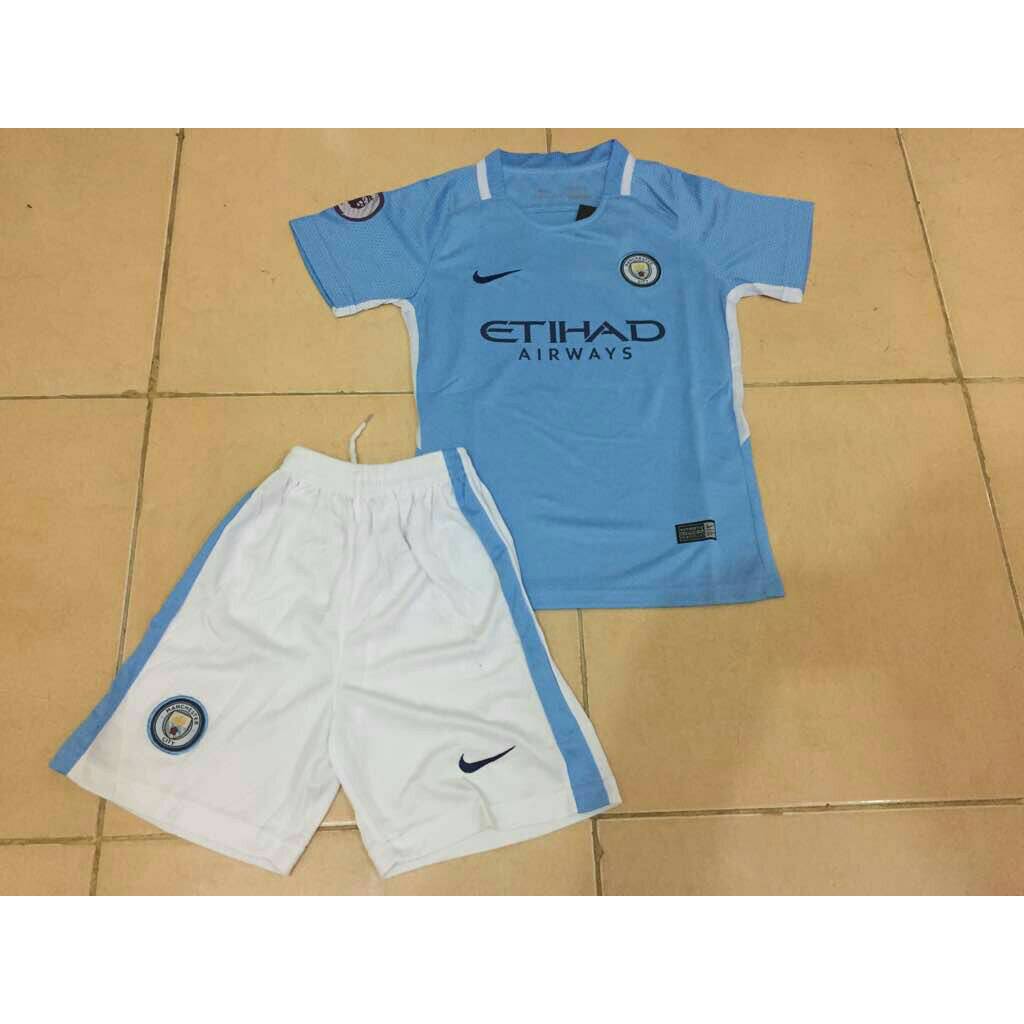new JERSEY MANCHESTER CITY HOME KIDS/ANAK 2017/2018 GRADE ORI