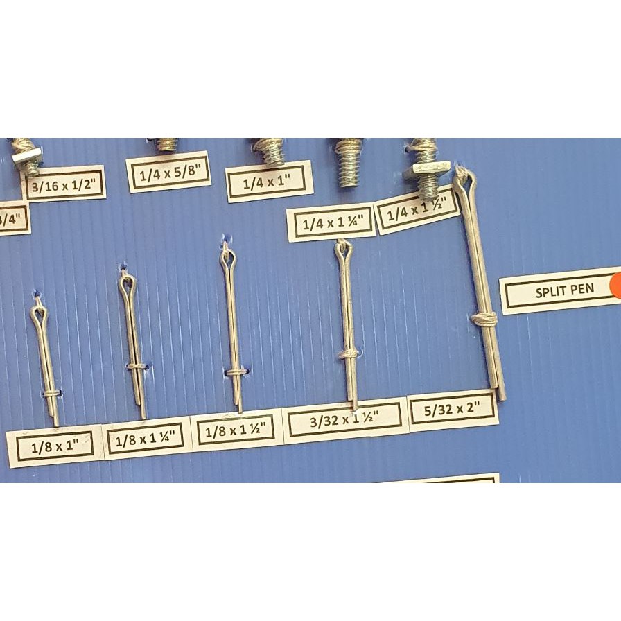 

Split Pen Cotter Pin 3/32 x 1 1/2 atau 5/32 x 2 (isi 5pcs)