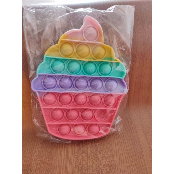 《17 jenis POP IT READY STOK》Versi 2 GAJAH,HARIMAU,BEAR,KUDA,DINO-Cupcakes