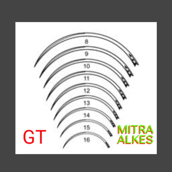 Suture needle hecting GR..GT / jarum hekting kulit..otot / nald hectin