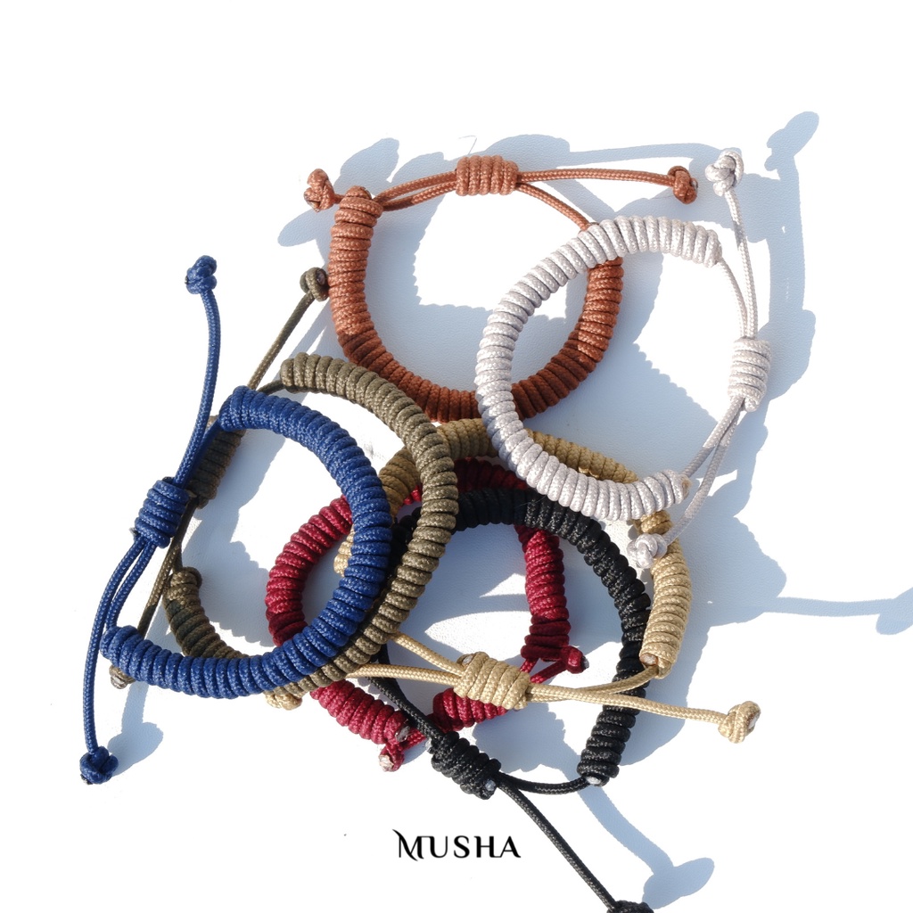 Musha Basic Paracord Bracelet | Gelang Tali Gelang Pria