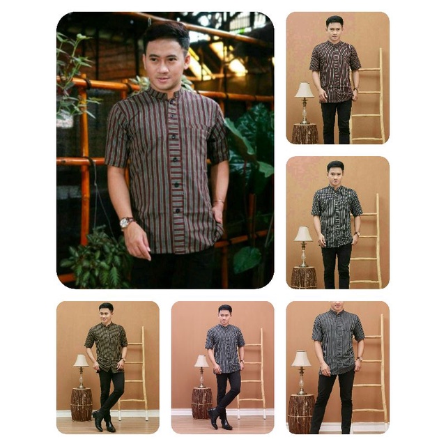 Jual BAJU ADAT JAWA BAJU ADAT KEMEJA BATIK LENGAN PENDEK BAJU