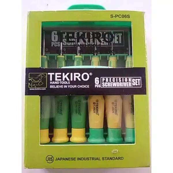 Tekiro Obeng Presisi Kaca Mata/hp/jam - Precision Srewdriver Set 6 Pcs