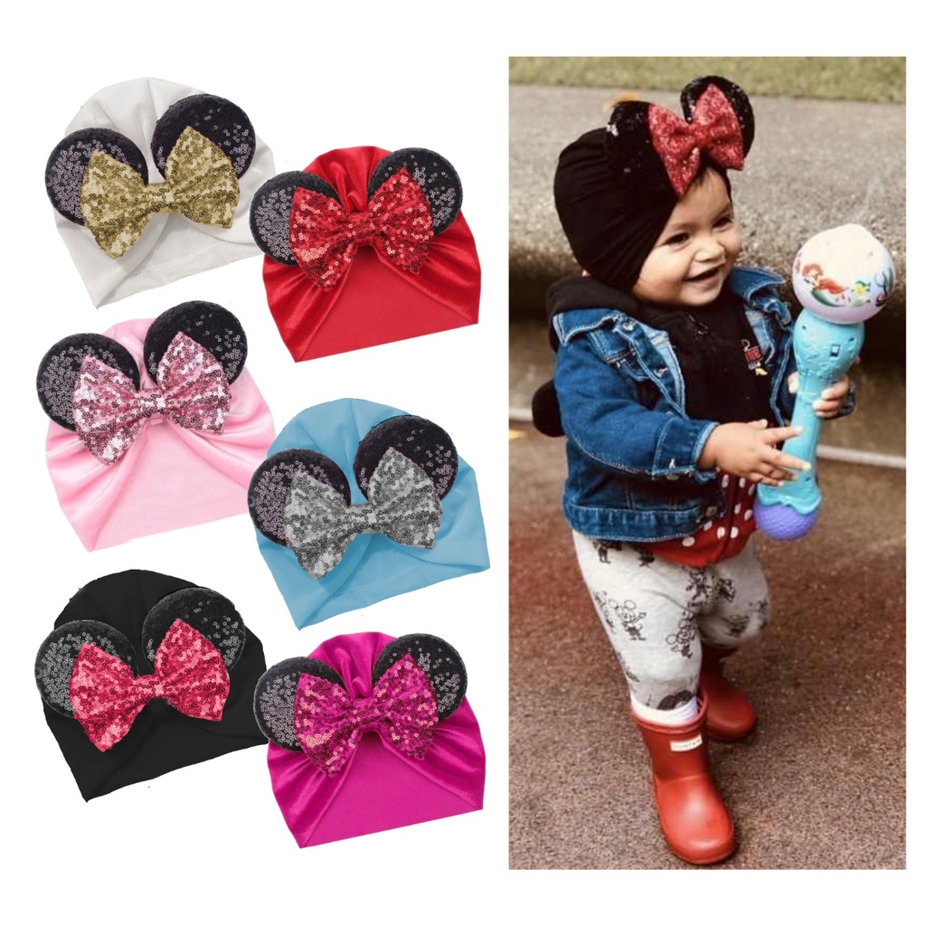 Turban anak Minnie Mouse/Baby turban