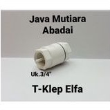 Tusen klep Elfa PVC (sparepart pompa air) 3/4'' inch