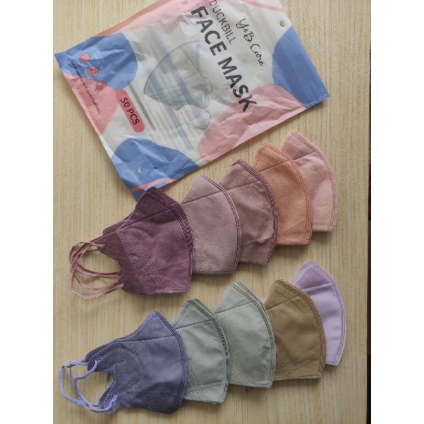 Masker Duckbill Y&B Care Mix Isi 50 Pcs