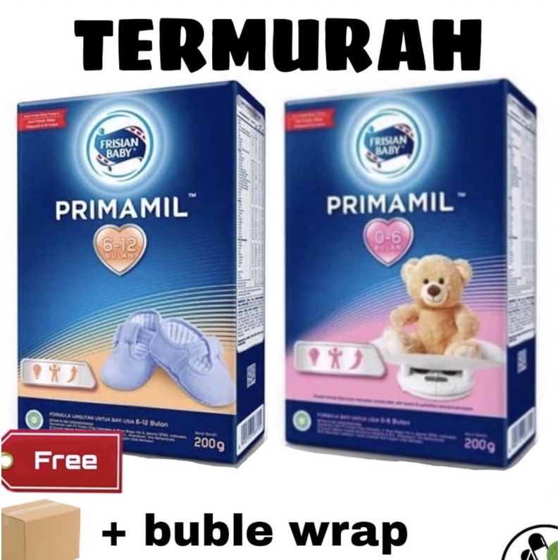 Primamil 0-6 & 6-12 200 gr Frisian Baby