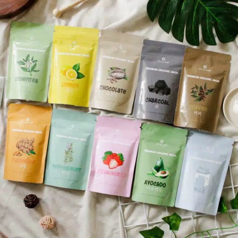 50gr Masker Organik (Tersedia 10 VARIAN) / Masker Bubuk Organik / Masker