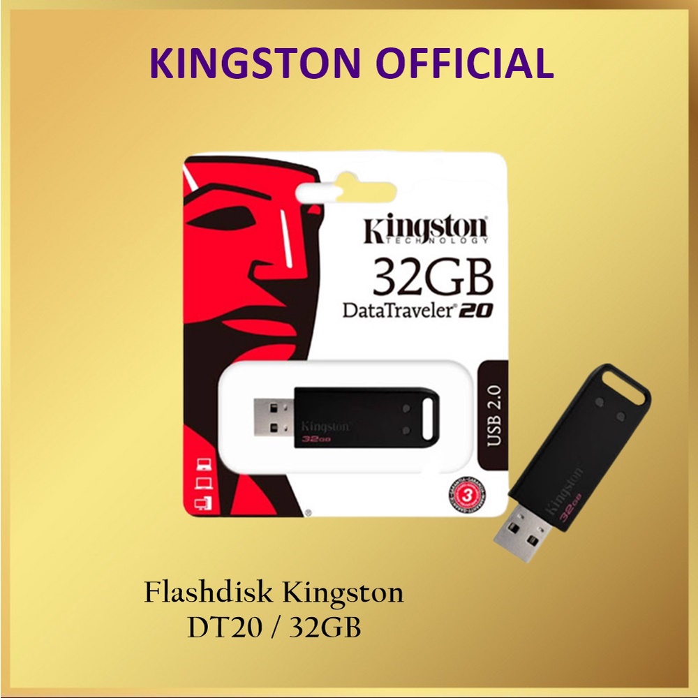 Kingston Flashdisk DataTraveler DT20 32GB USB 2.0 DT 20