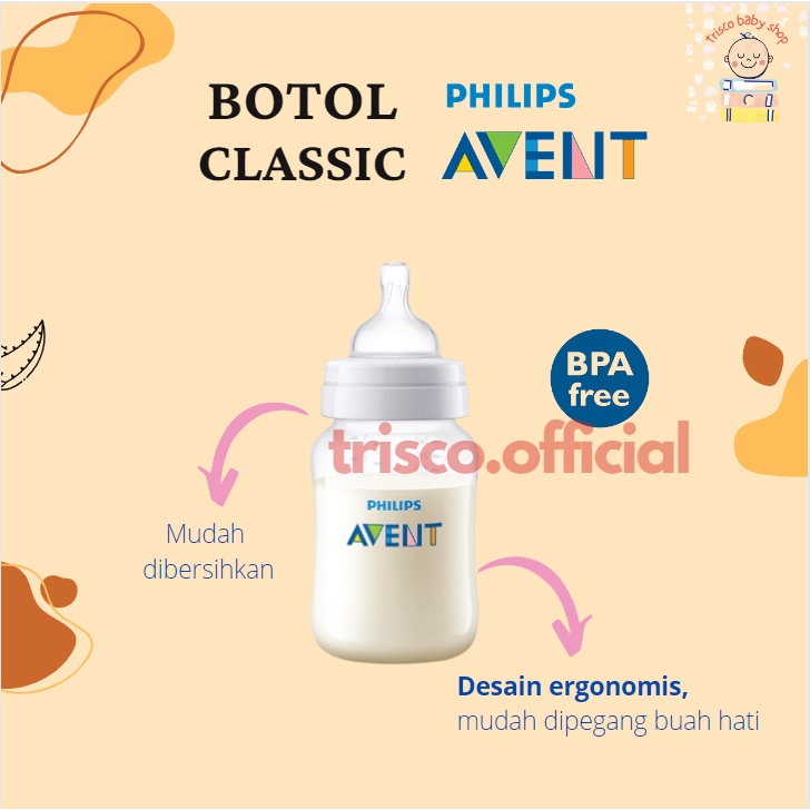 Philips Avent Botol Susu Classic Plus 125 ml dan 260ml