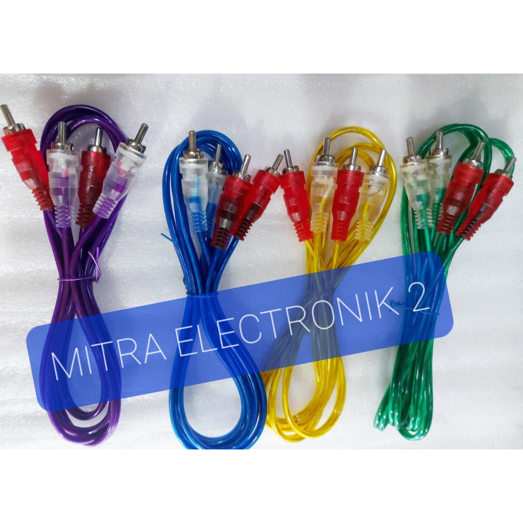 KABLE CABLE RCA 2 JALUK / 2 WAY TRANSPARAN 1,5 M