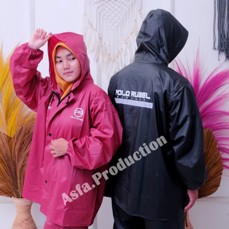 RAINCOAT, JAS HUJAN PRIA WANITA BAHAN TEBAL KUWALITAS TERBAIK ANTI REMBES DAN BOCOR