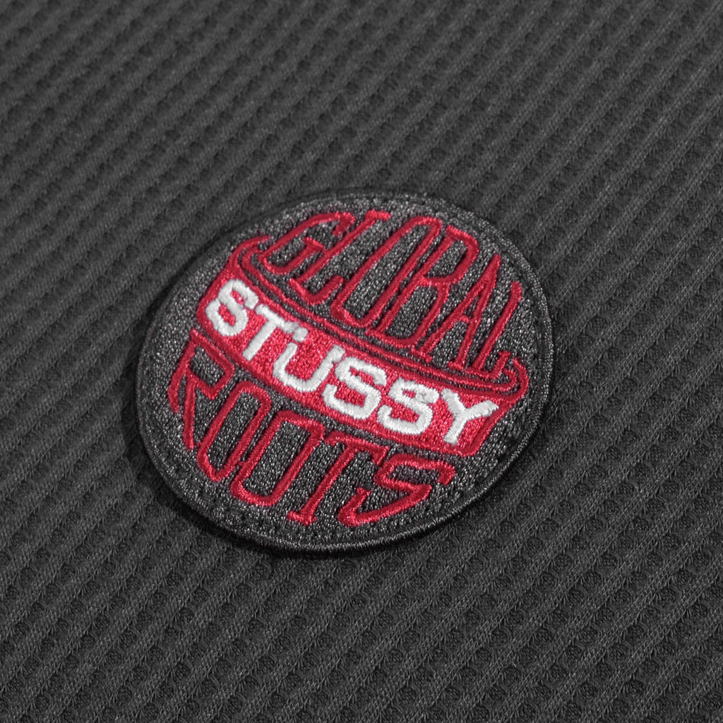 Stussy Global Roots Half Zip Jacket Dark Grey