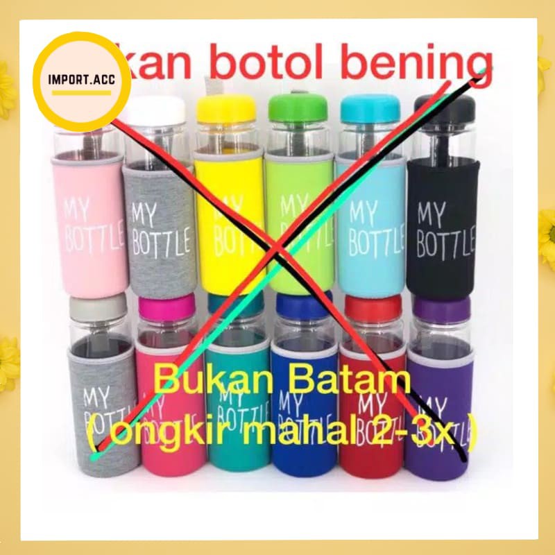 My Bottle Bening Warna Full Pouch Busa Warna 500ml My Bottle Free Pouch