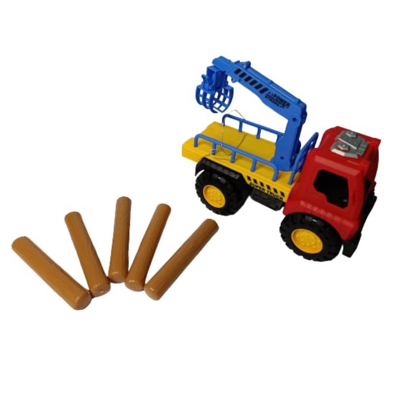 Mainan Anak Truck Konstruksi/ Mainan Konstruksi Grapple+kayu