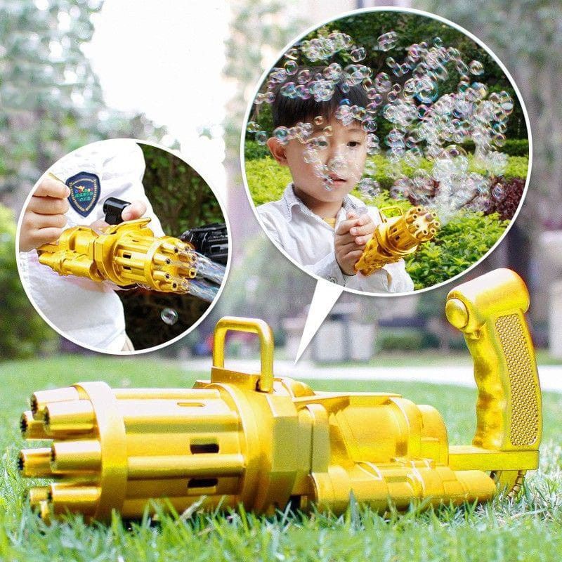 gatling automatic bubble gun otomatis rambo