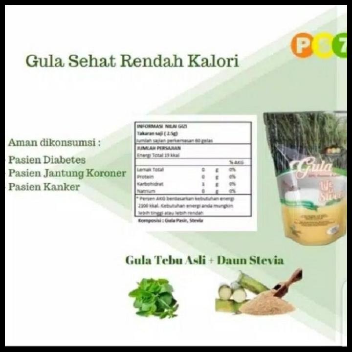 

TERBARUU!! GULA STEVIA SEHAT ALAMI RENDAH KALORI PS7 HALAL 1KG TERBARU