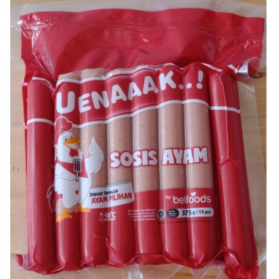 

Belfood uenak Sosis Ayam 375gr