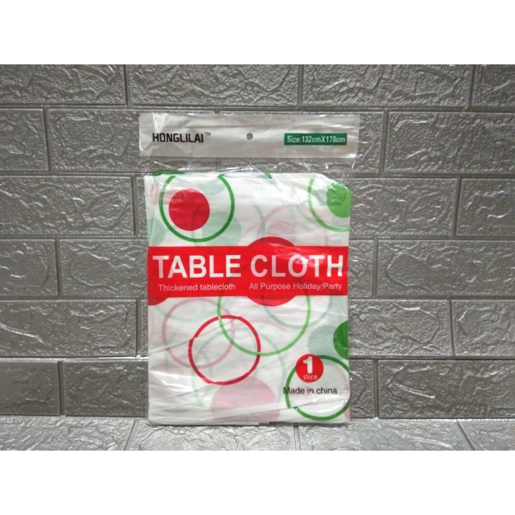 TERBARU!!! Taplak Meja Makan Kotak Persegi Anti Air Alas PVC Ukuran 132 x 178CM