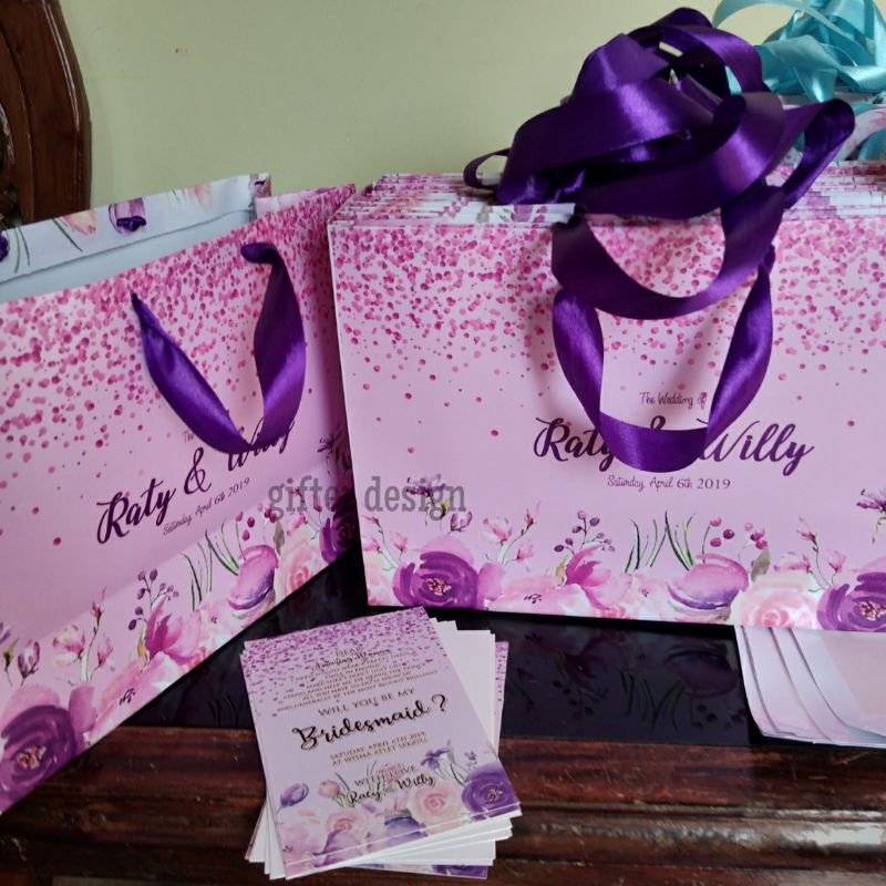 

Bridesmaid Paperbag Tas Kertas Souvenir Tas