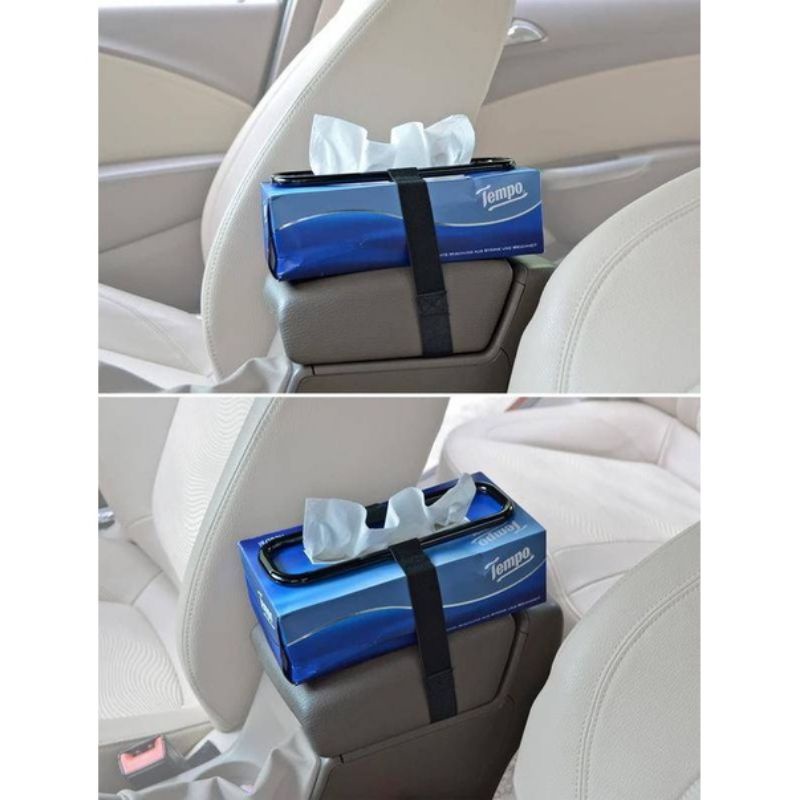 Tempat tissue jepit gantungan tissu mobil sunviour tissue holder