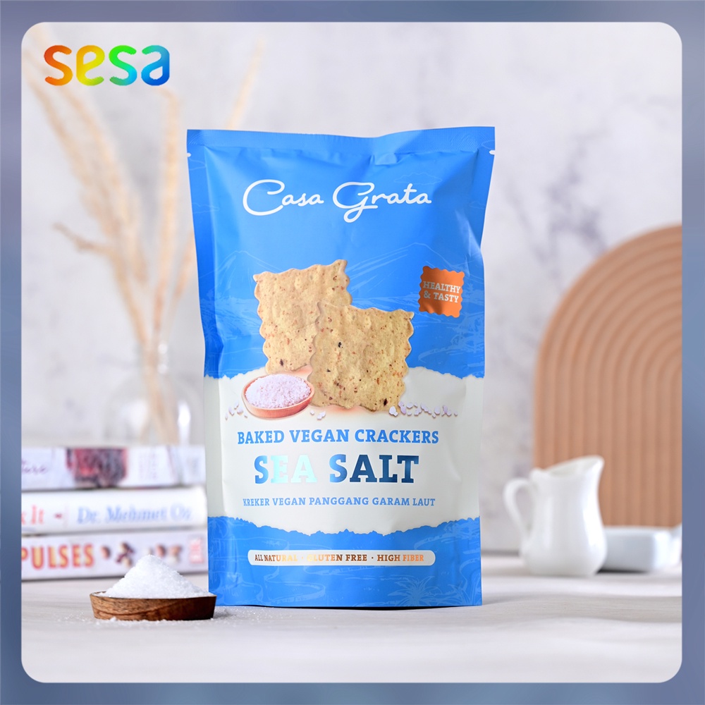 

Casa Grata - Sea Salt Crackers 70 g (Snack Sehat)