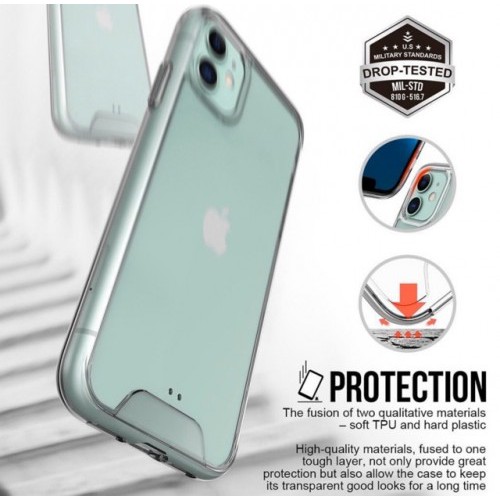 SPACE Case Iphone 7 / 8 / Iphone 7 Plus / 8+ XS, XR, Xs Max 11, 12, 13 6.1 Mini / Pro Max Military Drop Resistance HIGH Quality Cover / Clear