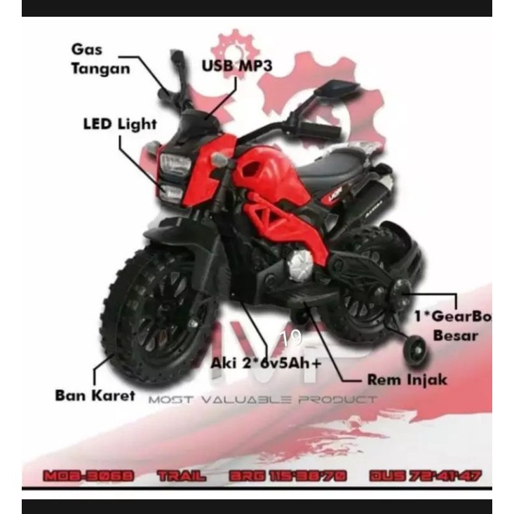 MOTOR AKI ANAK TRAIL CROSS