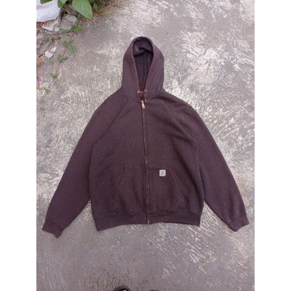 Carhart Zip Hoodie drack brown