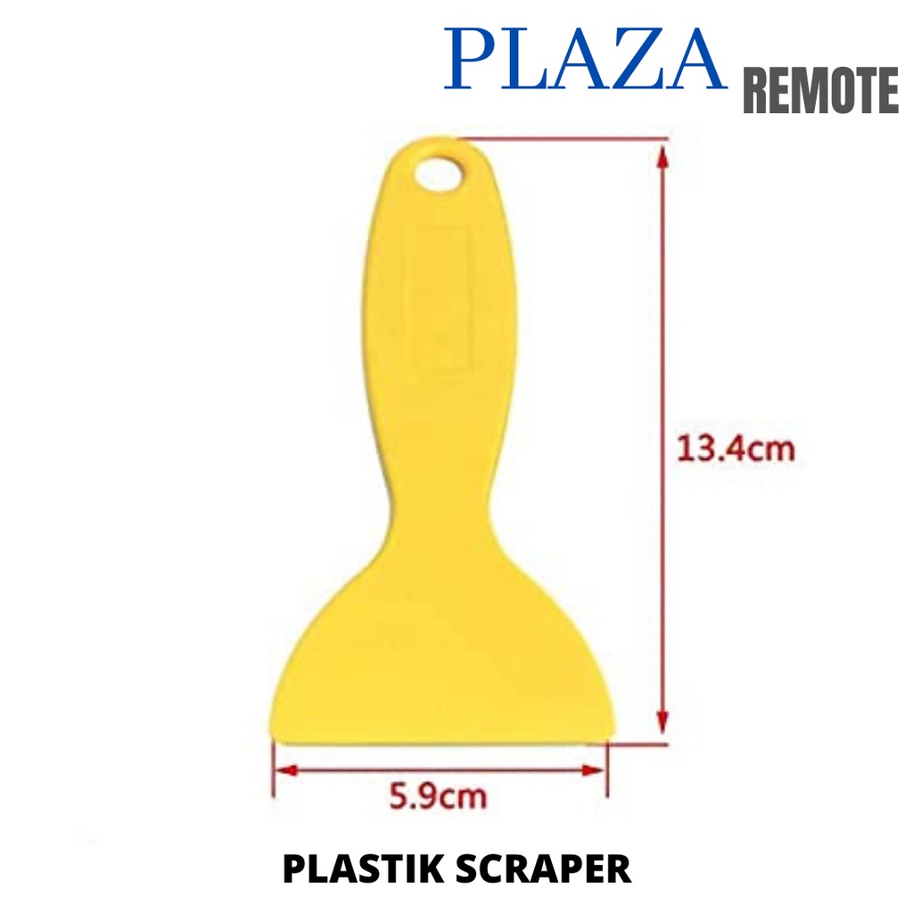 SCRAPER KAPE SPATULA PLASTIK 6 CM UNTUK PEMASANGAN ANTIGORES TEMPERED GLASS STICKER DLL