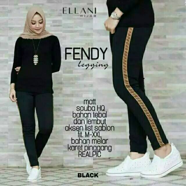 *Al rsheed  Celana wanita sporty list ff matt scuba*