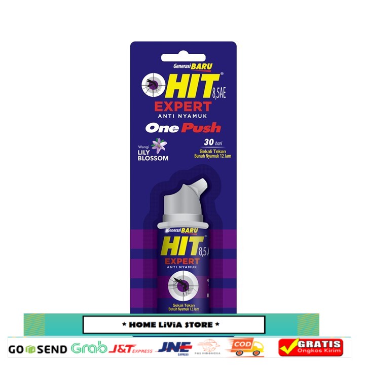 Hit Anti Nyamuk One Push Expert Lily Blossom 10 mL