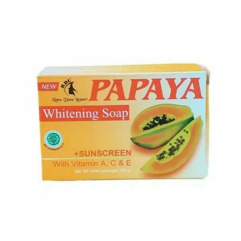 Papaya RDL Whitening Soap 135gr BPOM By PT.STAR ABADI RATU INDONESIA