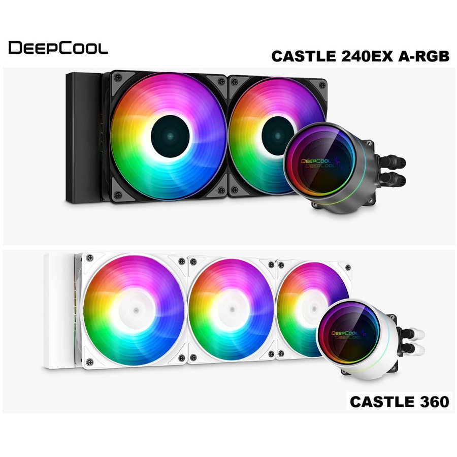 Deepcool Castle 240 EX A-RGB I 360 EX A-RGB - AIO Liquid CPU Cooler