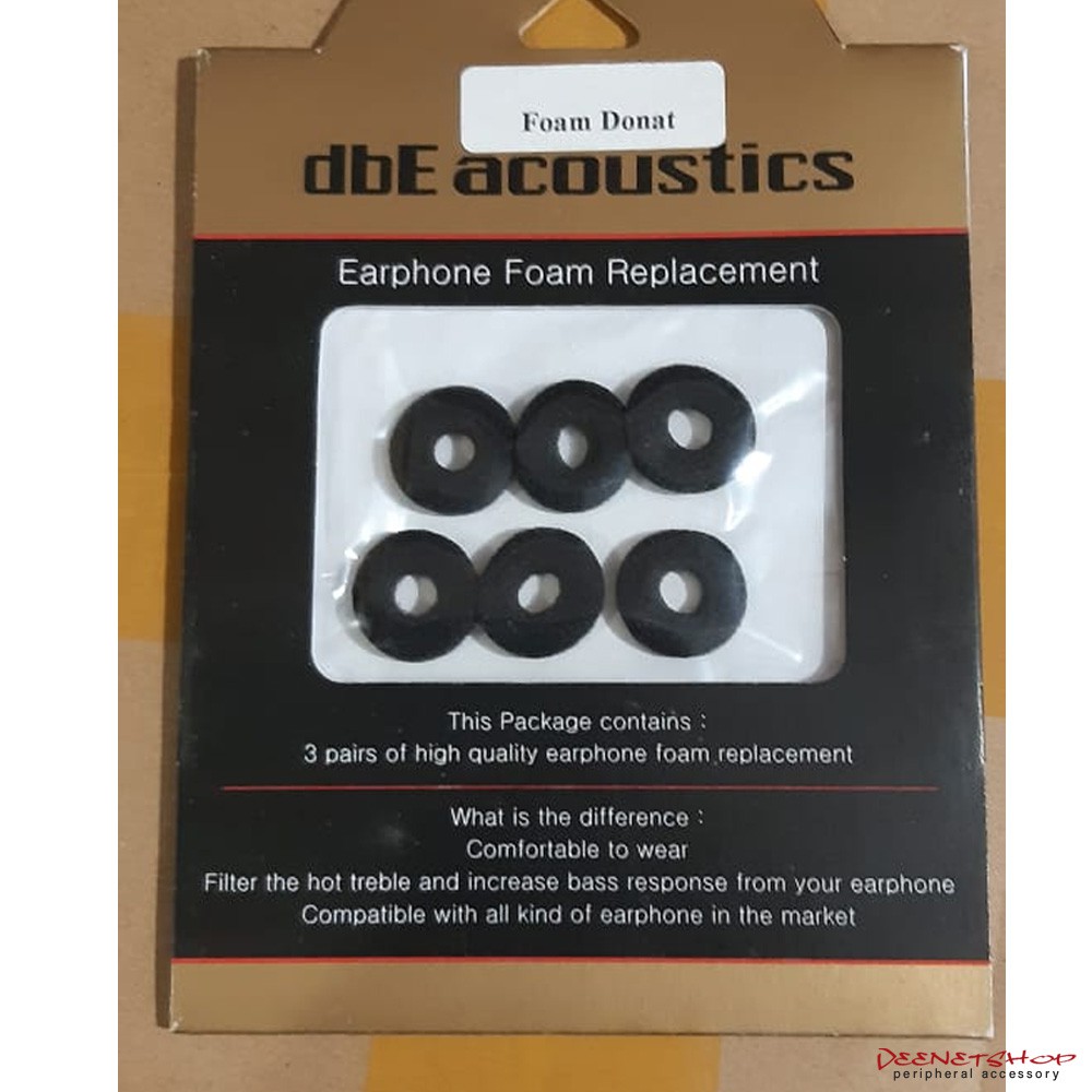dbE - Aksesoris earbud replacement Foam Donat