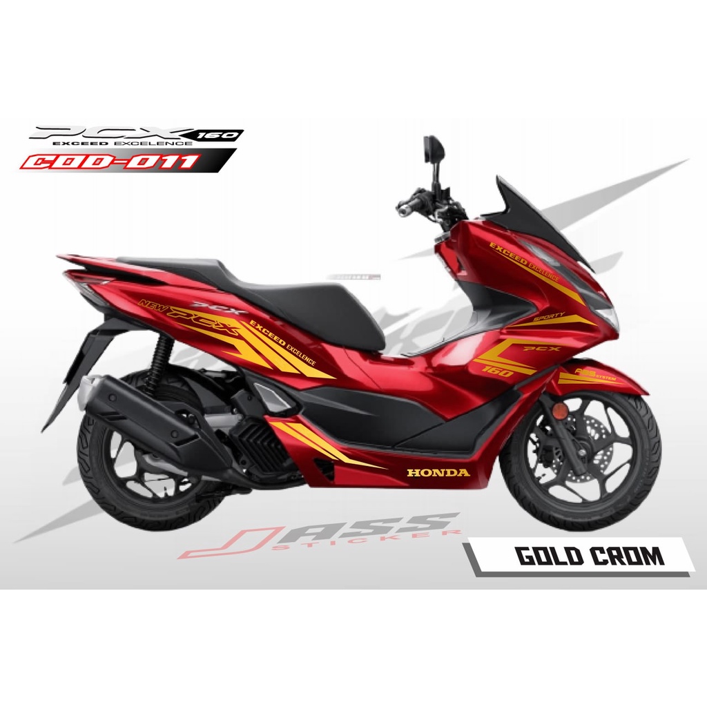 (COD) STICKER CUTTING PCX 160 / STIKER STRIPPING PCX 160 /STRIPING VARIASI PCX / AKSESORIS MOTOR PCX