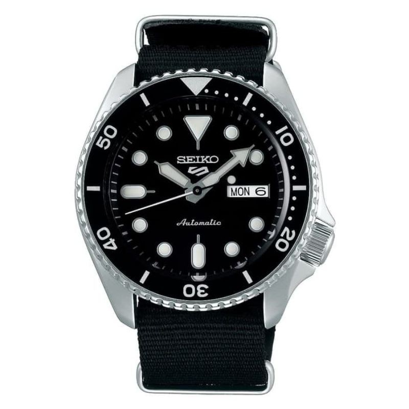 SEIKO 5 SPORTS SRPD55K3 / SRPD55 AUTOMATIC BLACK DIAL ORIGINAL & GARANSI