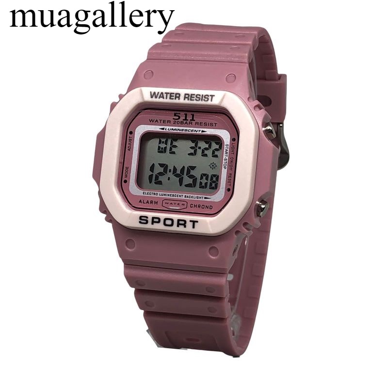 jam tangan wanita Digital 511 Sport / jam tangan pria Digital 511 sport rubber