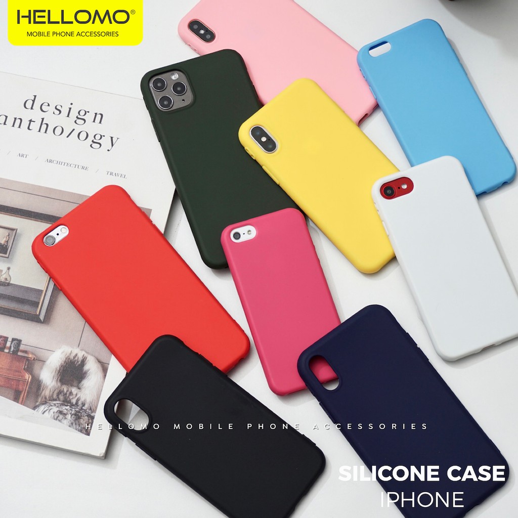 Silicone Case iPhone (Seri 3) Silicone Casing iPhone Case Silikon Iphone Polos Soft Case Iphone